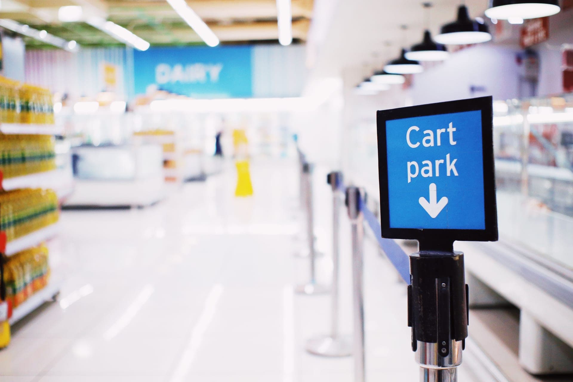 A retail store aisle